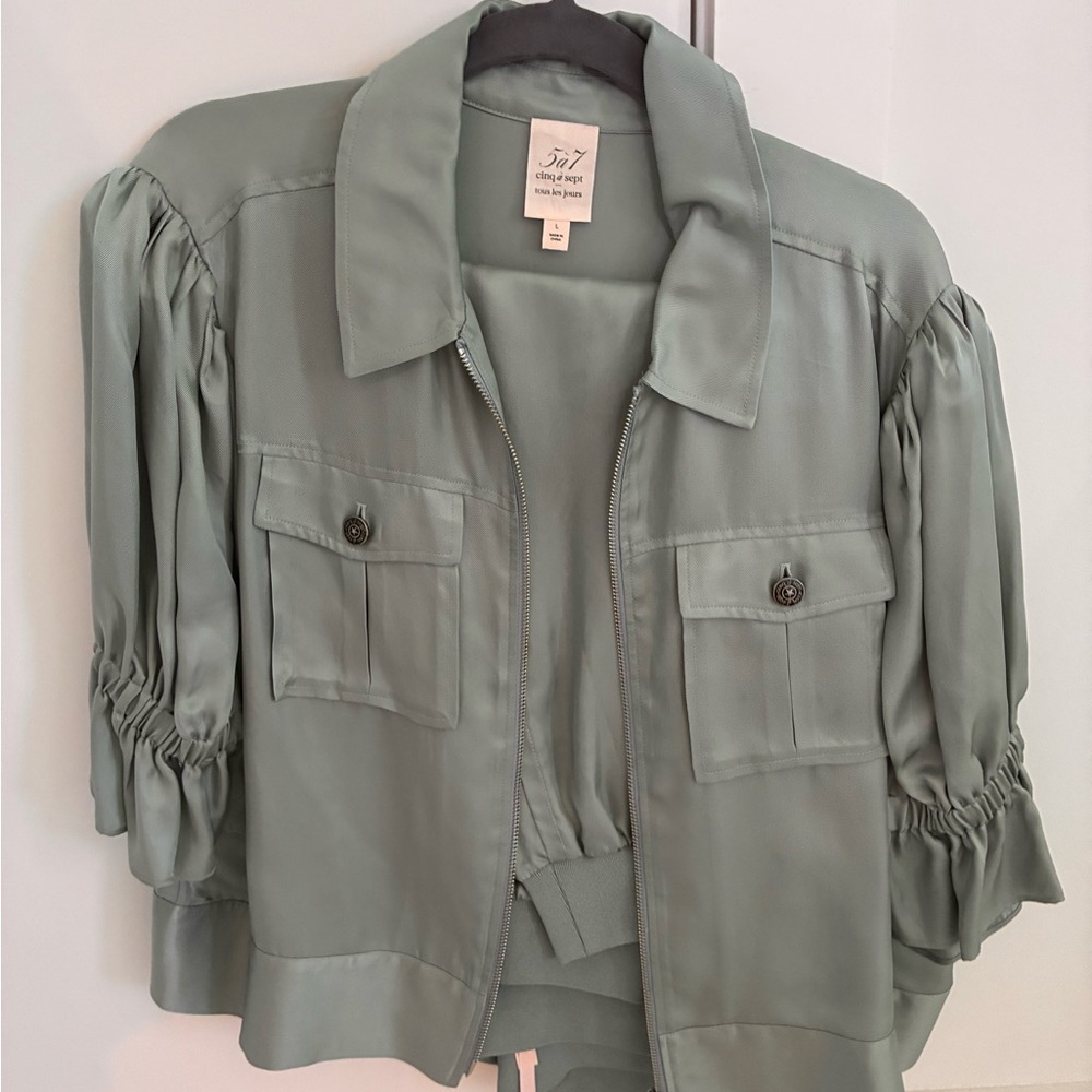 Elegant Sage Green Women's Jacket